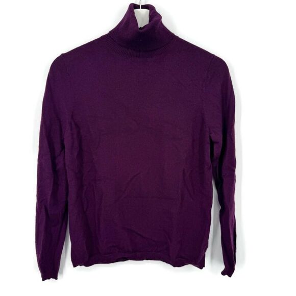 Pendleton Petite Purple Merino Wool Turtleneck Size: Large‎ - Picture 1 of 5